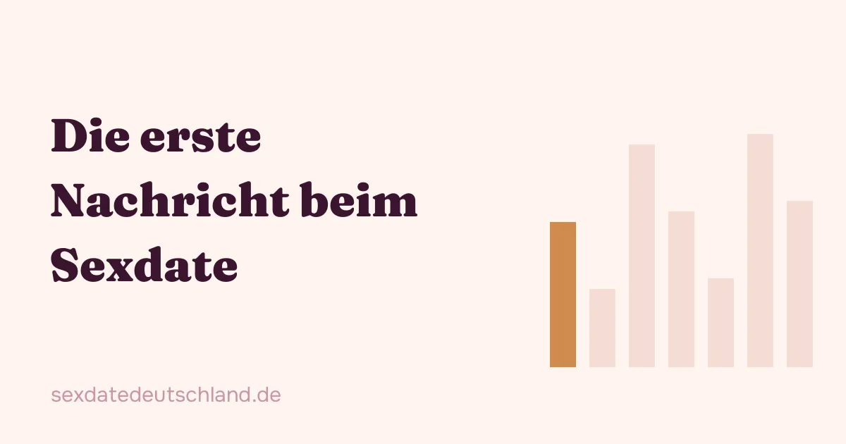 Titelgrafik: Erste Nachricht beim Sexdate